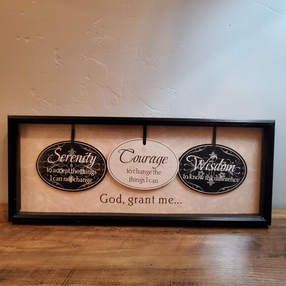Serenity Prayer Framed Sign - Picture 1 of 7